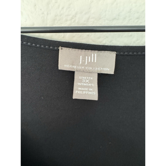 Pure J Jill Black Dress Long Sleeve Pullover Easy Minimalist Style - Picture 3 of 8